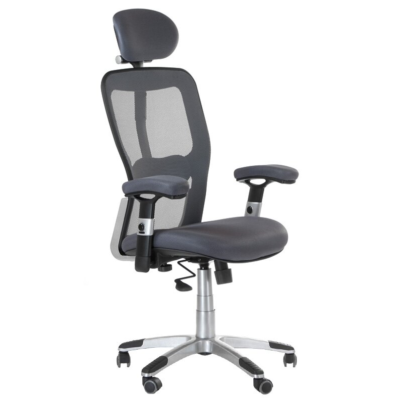 Registratūros, biuro kėdė CorpoComfort BX-4147, pilkos spalvos