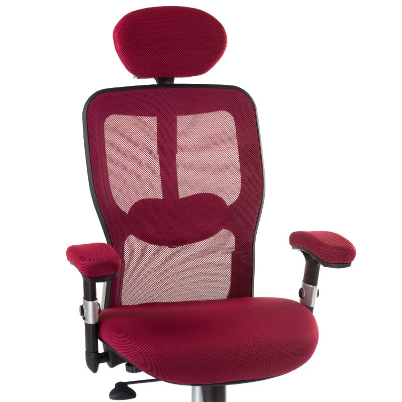 Registratūros, biuro kėdė CorpoComfort BX-414, raudonos spalvos 1