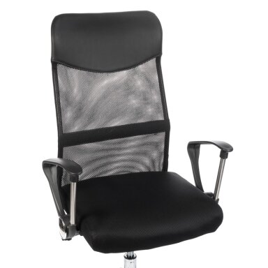 Registratūros, biuro kėdė CorpoComfort BX-7773, juodos spalvos