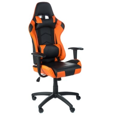 Biuro ir kompiuterinių žaidimų kėdė RACER CorpoComfort BX-3700, juodai - oranžinės spalvos Biuro ir kompiuterinių žaidimų kėdė RACER CorpoComfort BX-3700, juodai - oranžinės spalvos