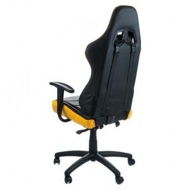 Biuro ir kompiuterinių žaidimų kėdė RACER CorpoComfort BX-3700, juodai - geltonos spalvos 3 Biuro ir kompiuterinių žaidimų kėdė RACER CorpoComfort BX-3700, juodai - geltonos spalvos 3