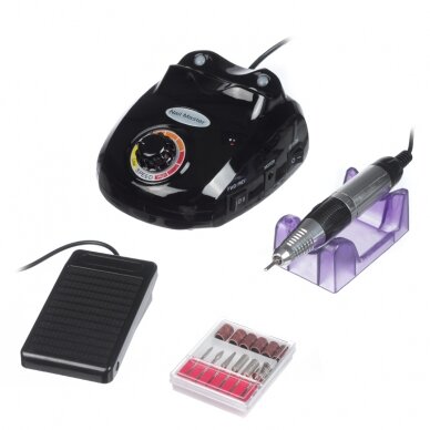 Elektrinė nagų freza manikiūro darbams SPRINT45 (10w), juodos spalvos Elektrinė nagų freza manikiūro darbams SPRINT45 (10w), juodos spalvos
