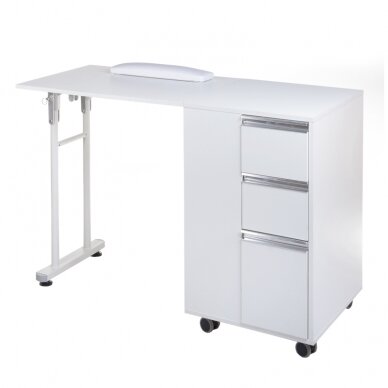 Profesionalus manikiūro stalas BD-3802, baltos spalvos Profesionalus manikiūro stalas BD-3802, baltos spalvos