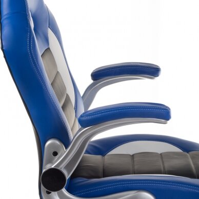 Biuro ir kompiuterinių žaidimų kėdė RACER CorpoComfort BX-6923, juodai - mėlynos spalvos 3