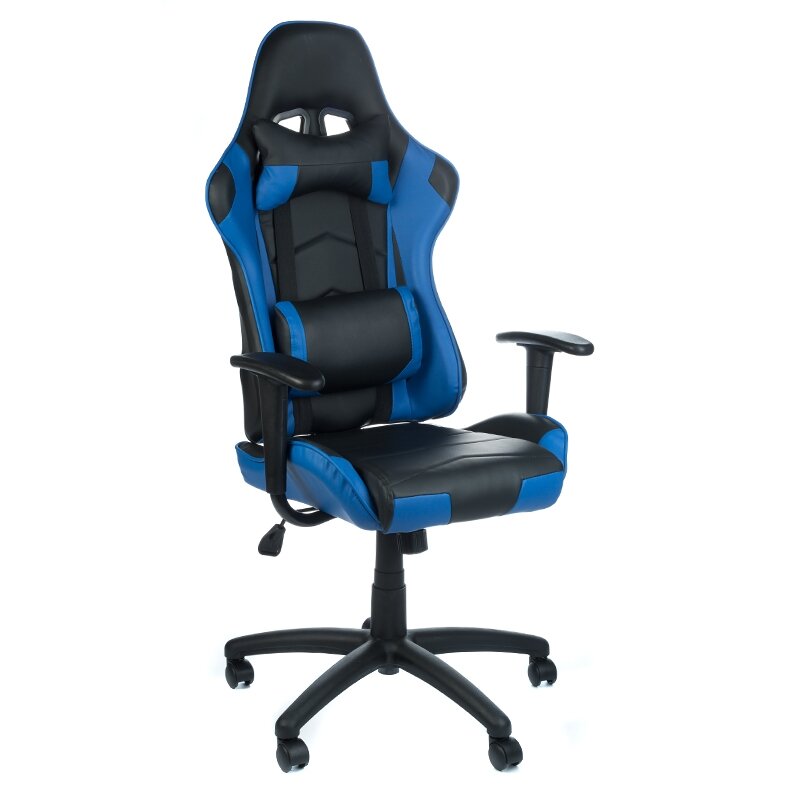 Biuro ir kompiuterinių žaidimų kėdė RACER CorpoComfort BX-3700, juodai - mėlynos spalvos Biuro ir kompiuterinių žaidimų kėdė RACER CorpoComfort BX-3700, juodai - mėlynos spalvos