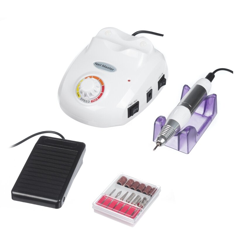 Elektrinė nagų freza manikiūro darbams SPRINT45 (10w), baltos spalvos Elektrinė nagų freza manikiūro darbams SPRINT45 (10w), baltos spalvos