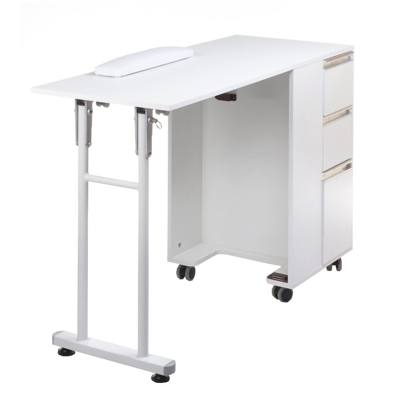 Profesionalus manikiūro stalas BD-3802, baltos spalvos 3 Profesionalus manikiūro stalas BD-3802, baltos spalvos 3