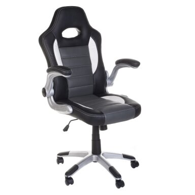 Biuro ir kompiuterinių žaidimų kėdė RACER CorpoComfort BX-6923, juodai - pilkos spalvos Biuro ir kompiuterinių žaidimų kėdė RACER CorpoComfort BX-6923, juodai - pilkos spalvos