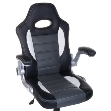 Biuro ir kompiuterinių žaidimų kėdė RACER CorpoComfort BX-6923, juodai - pilkos spalvos Biuro ir kompiuterinių žaidimų kėdė RACER CorpoComfort BX-6923, juodai - pilkos spalvos