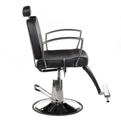 Profesionali barberio kėdė kirpykloms ir grožio salonams HOMER II BH-31275, juodos spalvos 4 Profesionali barberio kėdė kirpykloms ir grožio salonams HOMER II BH-31275, juodos spalvos 4