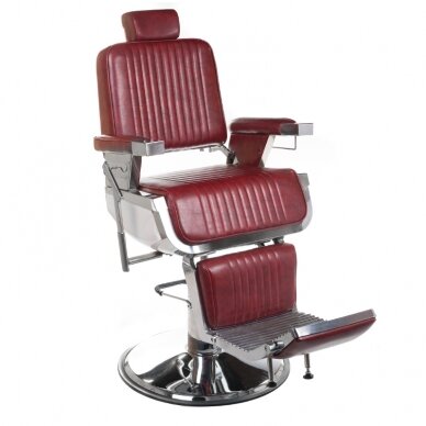 Profesionali barberio kėdė LUMBER BH-31823, bordinės spalvos Profesionali barberio kėdė LUMBER BH-31823, bordinės spalvos