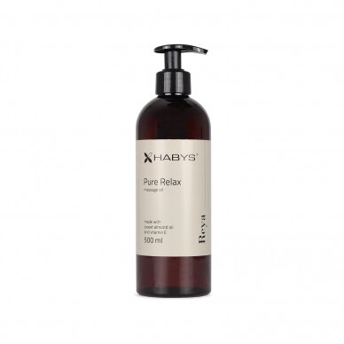 HABYS REYA Pure Relax maitinantis kūno masažo aliejus su migdolų aliejumi ir vitaminu E 6 HABYS REYA Pure Relax maitinantis kūno masažo aliejus su migdolų aliejumi ir vitaminu E 6
