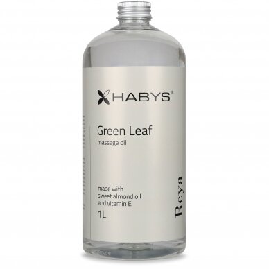 HABYS REYA Green Leaf kūno masažo aliejus su žaliąja arbata, migdolų aliejumi ir vitaminu E 4 HABYS REYA Green Leaf kūno masažo aliejus su žaliąja arbata, migdolų aliejumi ir vitaminu E 4