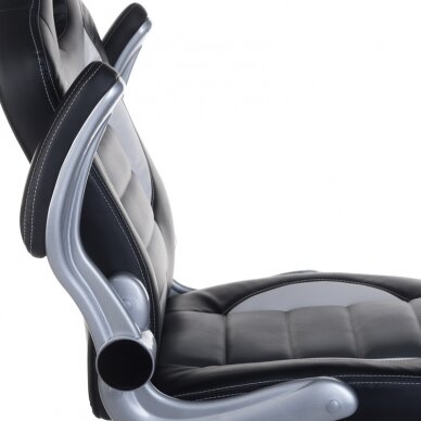 Biuro ir kompiuterinių žaidimų kėdė RACER CorpoComfort BX-6923, juodai - pilkos spalvos 3 Biuro ir kompiuterinių žaidimų kėdė RACER CorpoComfort BX-6923, juodai - pilkos spalvos 3