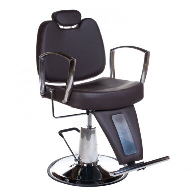 Profesionali barberio kėdė kirpykloms ir grožio salonams HOMER II BH-31275, rudos spalvos Profesionali barberio kėdė kirpykloms ir grožio salonams HOMER II BH-31275, rudos spalvos