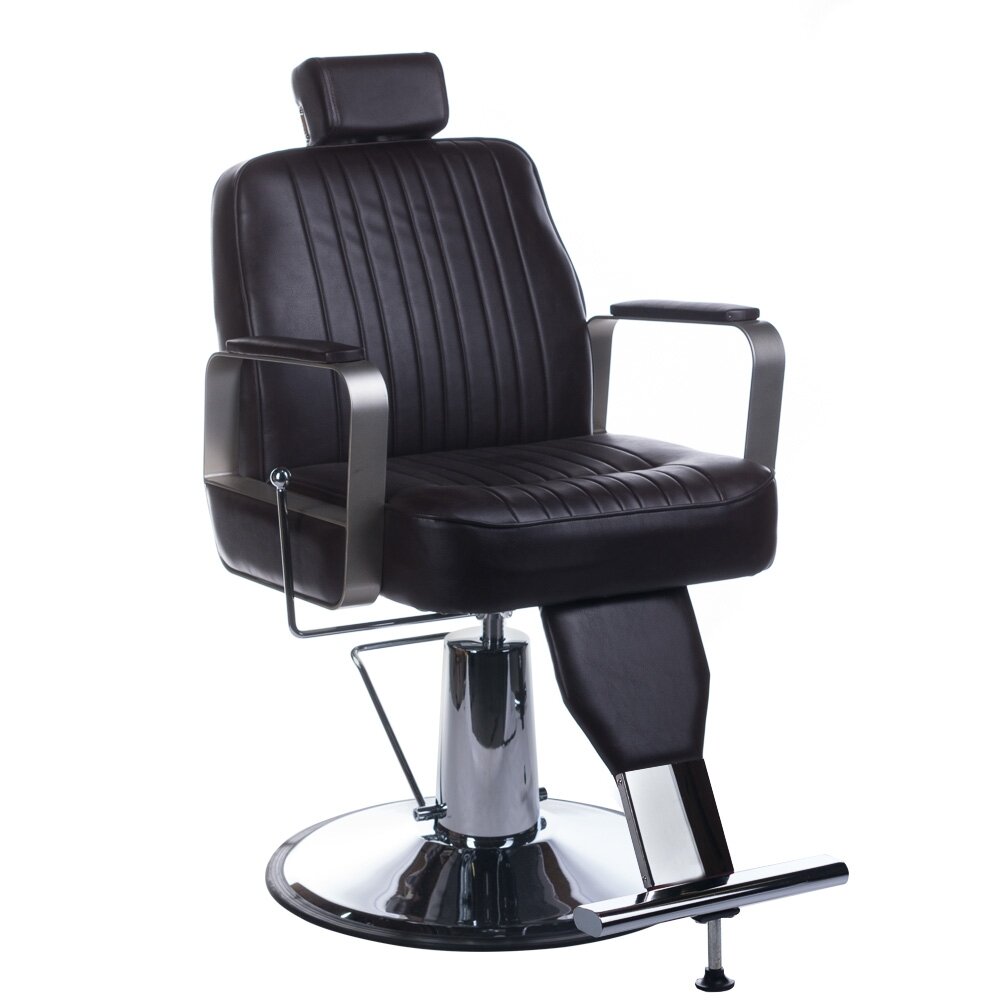 Profesionali barberio kėdė kirpykloms ir grožio salonams HOMER BH-31237, rudos spalvos Profesionali barberio kėdė kirpykloms ir grožio salonams HOMER BH-31237, rudos spalvos