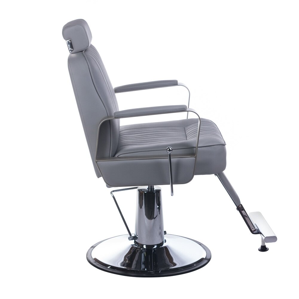 Profesionali barberio kėdė kirpykloms ir grožio salonams HOMER BH-31237, šviesiai pilkos spalvos 2 Profesionali barberio kėdė kirpykloms ir grožio salonams HOMER BH-31237, šviesiai pilkos spalvos 2