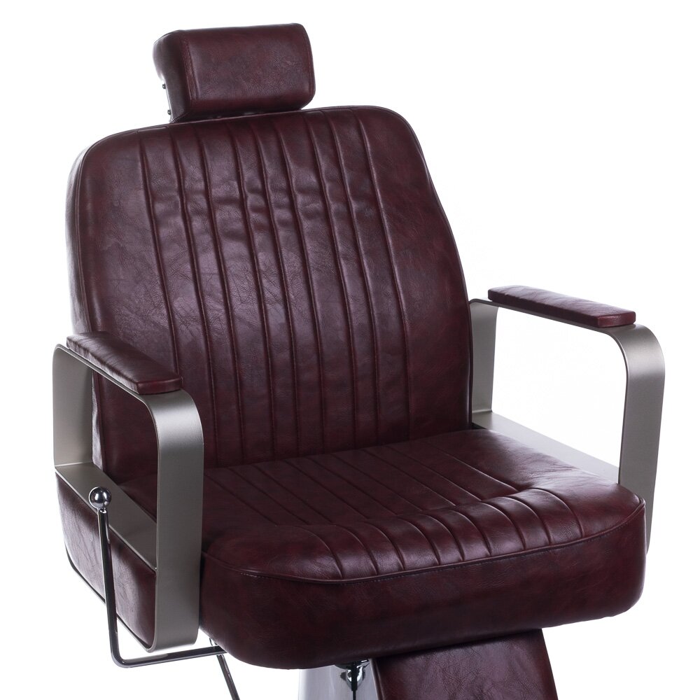 Profesionali barberio kėdė kirpykloms ir grožio salonams HOMER BH-31237, vyšninės spalvos 1 Profesionali barberio kėdė kirpykloms ir grožio salonams HOMER BH-31237, vyšninės spalvos 1