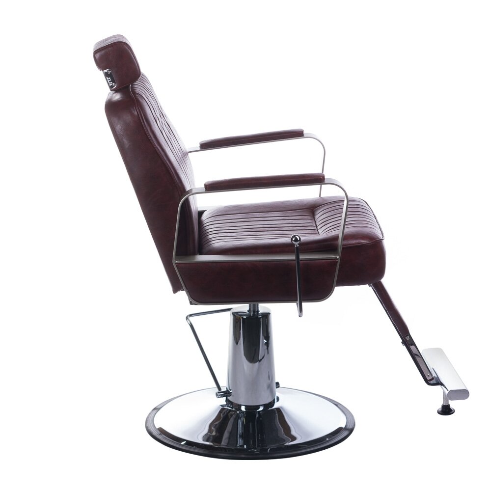 Profesionali barberio kėdė kirpykloms ir grožio salonams HOMER BH-31237, vyšninės spalvos 2 Profesionali barberio kėdė kirpykloms ir grožio salonams HOMER BH-31237, vyšninės spalvos 2