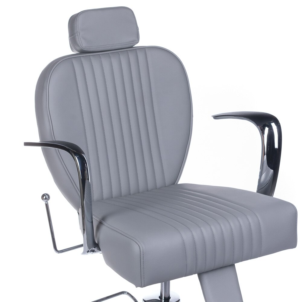 Profesionali barberio kėdė kirpykloms ir grožio salonams OLAF BH-3273, pilkos spalvos 1 Profesionali barberio kėdė kirpykloms ir grožio salonams OLAF BH-3273, pilkos spalvos 1
