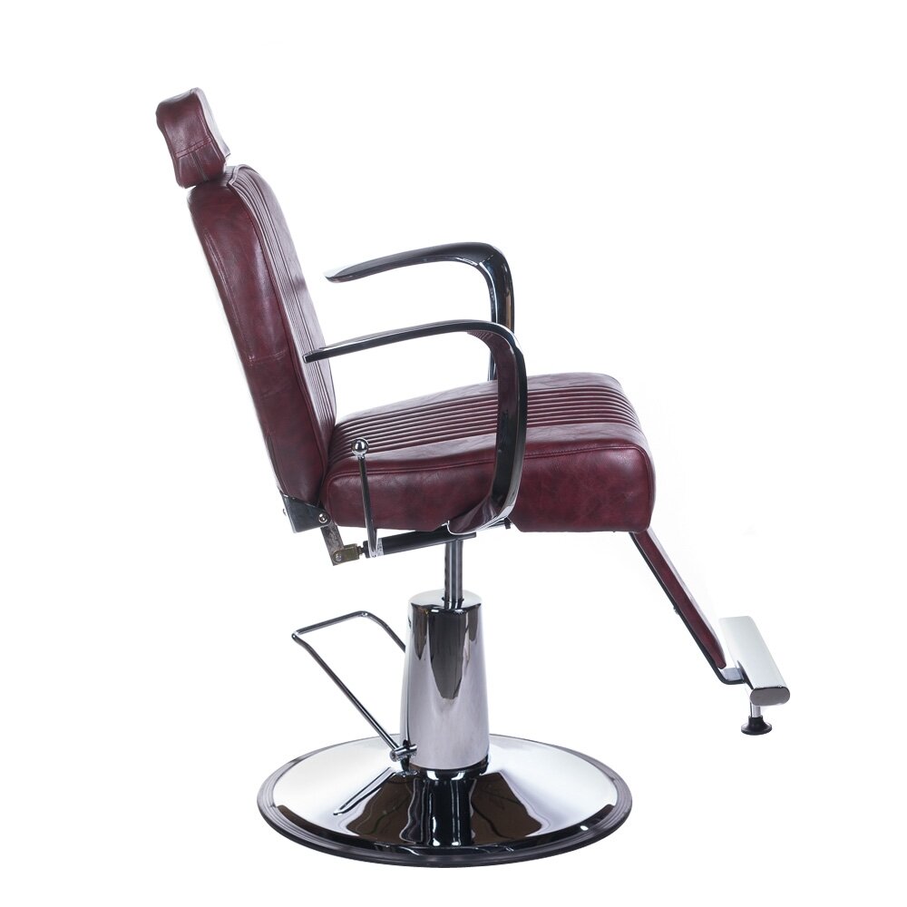 Profesionali barberio kėdė kirpykloms ir grožio salonams OLAF BH-3273, vyšninės spalvos 1 Profesionali barberio kėdė kirpykloms ir grožio salonams OLAF BH-3273, vyšninės spalvos 1