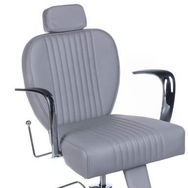 Profesionali barberio kėdė kirpykloms ir grožio salonams OLAF BH-3273, pilkos spalvos