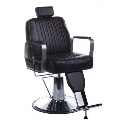 Profesionali barberio kėdė kirpykloms ir grožio salonams HOMER BH-31237, rudos spalvos Profesionali barberio kėdė kirpykloms ir grožio salonams HOMER BH-31237, rudos spalvos