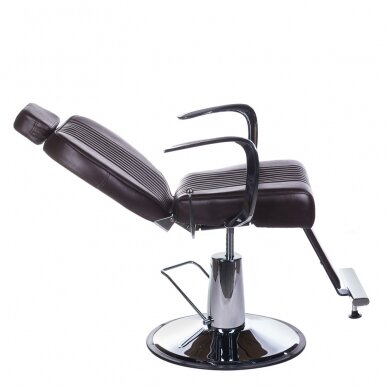 Profesionali barberio kėdė kirpykloms ir grožio salonams OLAF BH-3273, rudos spalvos 3 Profesionali barberio kėdė kirpykloms ir grožio salonams OLAF BH-3273, rudos spalvos 3