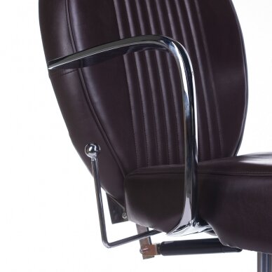 Profesionali barberio kėdė kirpykloms ir grožio salonams OLAF BH-3273, rudos spalvos 6 Profesionali barberio kėdė kirpykloms ir grožio salonams OLAF BH-3273, rudos spalvos 6
