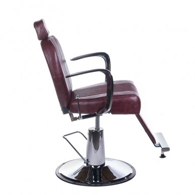 Profesionali barberio kėdė kirpykloms ir grožio salonams OLAF BH-3273, vyšninės spalvos 1 Profesionali barberio kėdė kirpykloms ir grožio salonams OLAF BH-3273, vyšninės spalvos 1