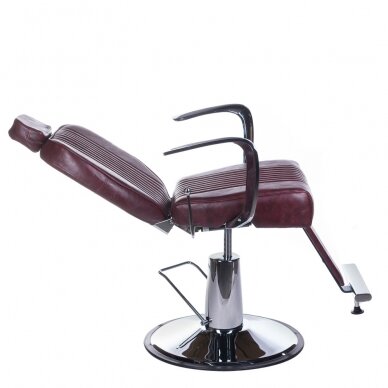 Profesionali barberio kėdė kirpykloms ir grožio salonams OLAF BH-3273, vyšninės spalvos 2 Profesionali barberio kėdė kirpykloms ir grožio salonams OLAF BH-3273, vyšninės spalvos 2