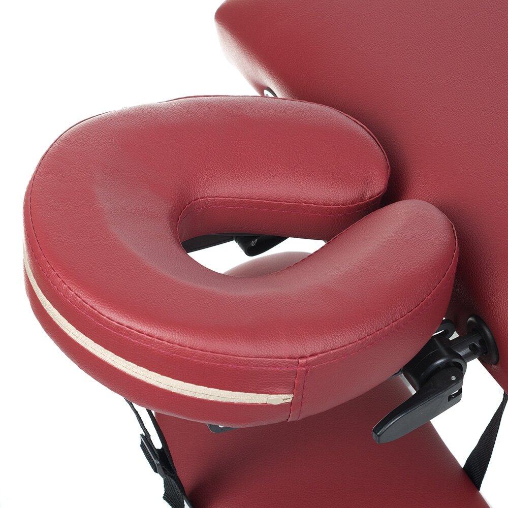 Profesionalus sulankstomas masažo stalas BS-723, bordo spalvos 3 Profesionalus sulankstomas masažo stalas BS-723, bordo spalvos 3