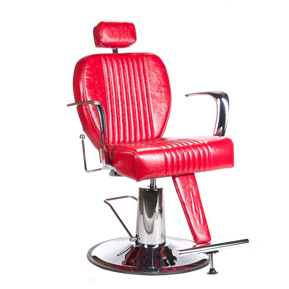 Profesionali barberio kėdė kirpykloms ir grožio salonams OLAF BH-3273, raudonos spalvos Profesionali barberio kėdė kirpykloms ir grožio salonams OLAF BH-3273, raudonos spalvos