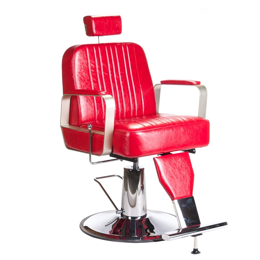 Profesionali barberio kėdė kirpykloms ir grožio salonams HOMER BH-31237, raudonos spalvos Profesionali barberio kėdė kirpykloms ir grožio salonams HOMER BH-31237, raudonos spalvos