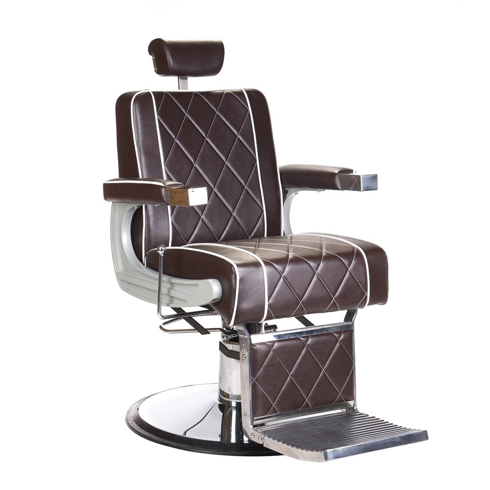 Profesionali barberio kėdė kirpykloms ir grožio salonams ODYS BH-31825M, rudos spalvos Profesionali barberio kėdė kirpykloms ir grožio salonams ODYS BH-31825M, rudos spalvos