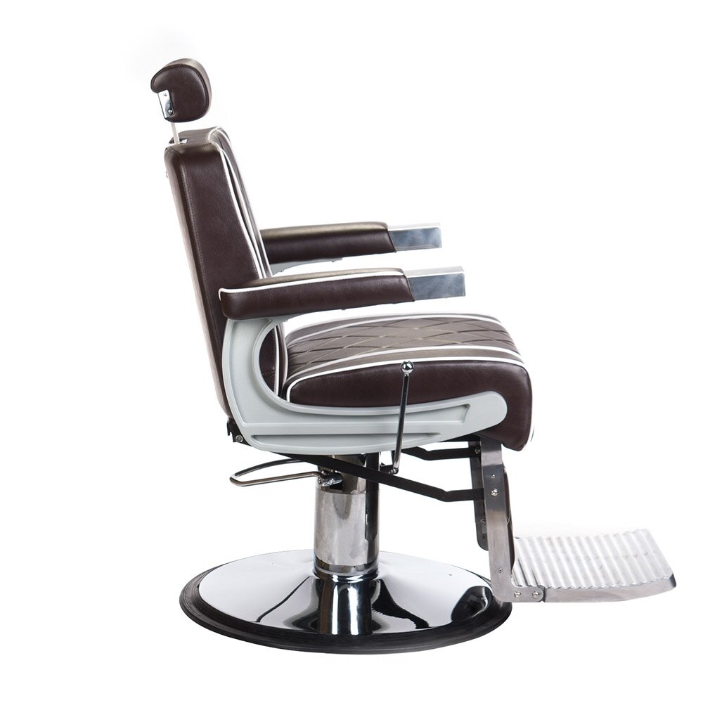 Profesionali barberio kėdė kirpykloms ir grožio salonams ODYS BH-31825M, matinės rudos spalvos 4 Profesionali barberio kėdė kirpykloms ir grožio salonams ODYS BH-31825M, matinės rudos spalvos 4