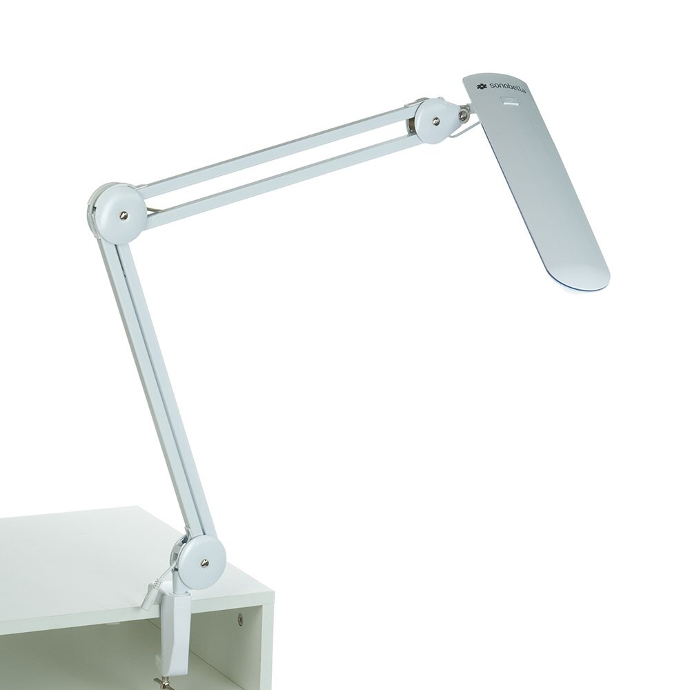 Profesionali stalinė lempa manikiūro darbams BSL-52 LED 12W CLIP, baltos spalvos Profesionali stalinė lempa manikiūro darbams BSL-52 LED 12W CLIP, baltos spalvos