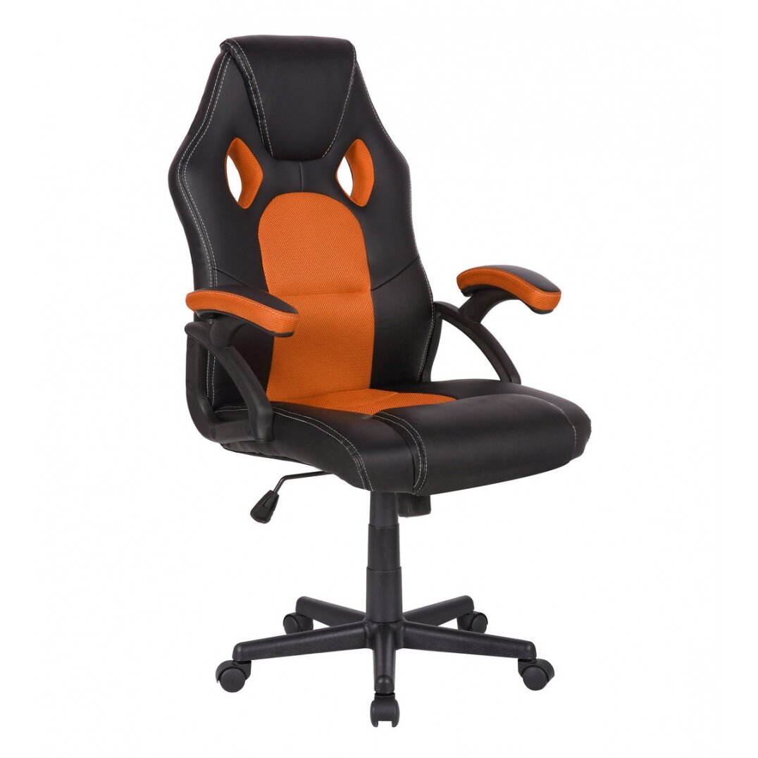 Biuro ir kompiuterinių žaidimų kėdė Racer CorpoComfort BX-2052, juodai - oranžinės spalvos Biuro ir kompiuterinių žaidimų kėdė Racer CorpoComfort BX-2052, juodai - oranžinės spalvos