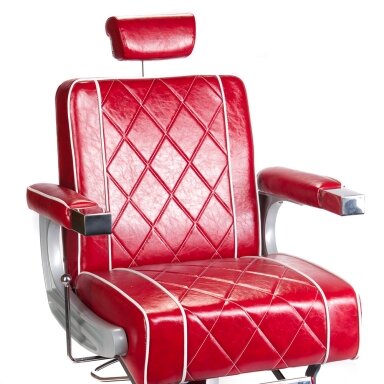 Profesionali barberio kėdė kirpykloms ir grožio salonams ODYS BH-31825M, raudona spalva