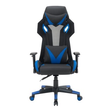 Biuro ir kompiuterinių žaidimų kėdė RACER CorpoComfort BX-5124, juodai - mėlynos spalvos Biuro ir kompiuterinių žaidimų kėdė RACER CorpoComfort BX-5124, juodai - mėlynos spalvos