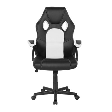 Biuro ir kompiuterinių žaidimų kėdė Racer CorpoComfort BX-2052, juodai - baltos spalvos Biuro ir kompiuterinių žaidimų kėdė Racer CorpoComfort BX-2052, juodai - baltos spalvos