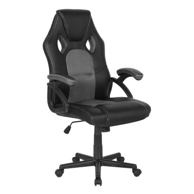Biuro ir kompiuterinių žaidimų kėdė Racer CorpoComfort BX-2052, juodai - pilkos spalvos Biuro ir kompiuterinių žaidimų kėdė Racer CorpoComfort BX-2052, juodai - pilkos spalvos
