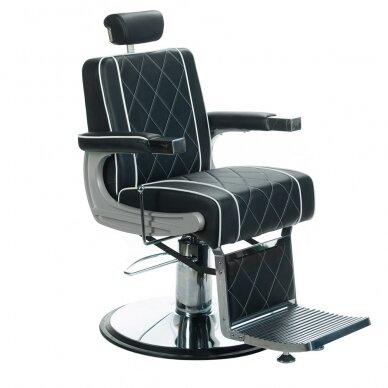Profesionali barberio kėdė kirpykloms ir grožio salonams ODYS BH-31825M, matinės juodos spalvos Profesionali barberio kėdė kirpykloms ir grožio salonams ODYS BH-31825M, matinės juodos spalvos