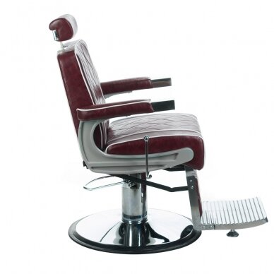 Profesionali barberio kėdė kirpykloms ir grožio salonams ODYS BH-31825M, vyšninės spalvos 6 Profesionali barberio kėdė kirpykloms ir grožio salonams ODYS BH-31825M, vyšninės spalvos 6