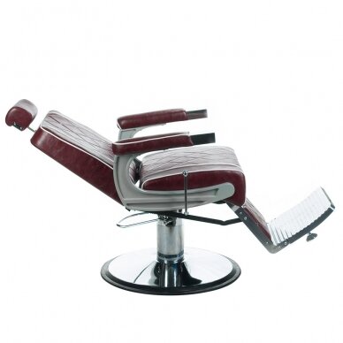 Profesionali barberio kėdė kirpykloms ir grožio salonams ODYS BH-31825M, vyšninės spalvos 7 Profesionali barberio kėdė kirpykloms ir grožio salonams ODYS BH-31825M, vyšninės spalvos 7