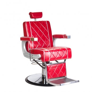 Profesionali barberio kėdė kirpykloms ir grožio salonams ODYS BH-31825M, raudona spalva Profesionali barberio kėdė kirpykloms ir grožio salonams ODYS BH-31825M, raudona spalva