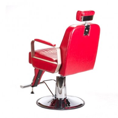 Profesionali barberio kėdė kirpykloms ir grožio salonams HOMER BH-31237, raudonos spalvos 7 Profesionali barberio kėdė kirpykloms ir grožio salonams HOMER BH-31237, raudonos spalvos 7