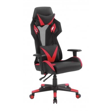 Biuro ir kompiuterinių žaidimų kėdė RACER CorpoComfort BX-5124, juodai - raudonos spalvos Biuro ir kompiuterinių žaidimų kėdė RACER CorpoComfort BX-5124, juodai - raudonos spalvos