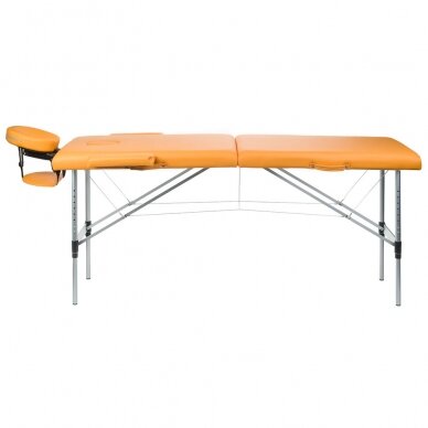 Profesionalus sulankstomas masažo stalas BS-723, oranžines spalvos 2 Profesionalus sulankstomas masažo stalas BS-723, oranžines spalvos 2