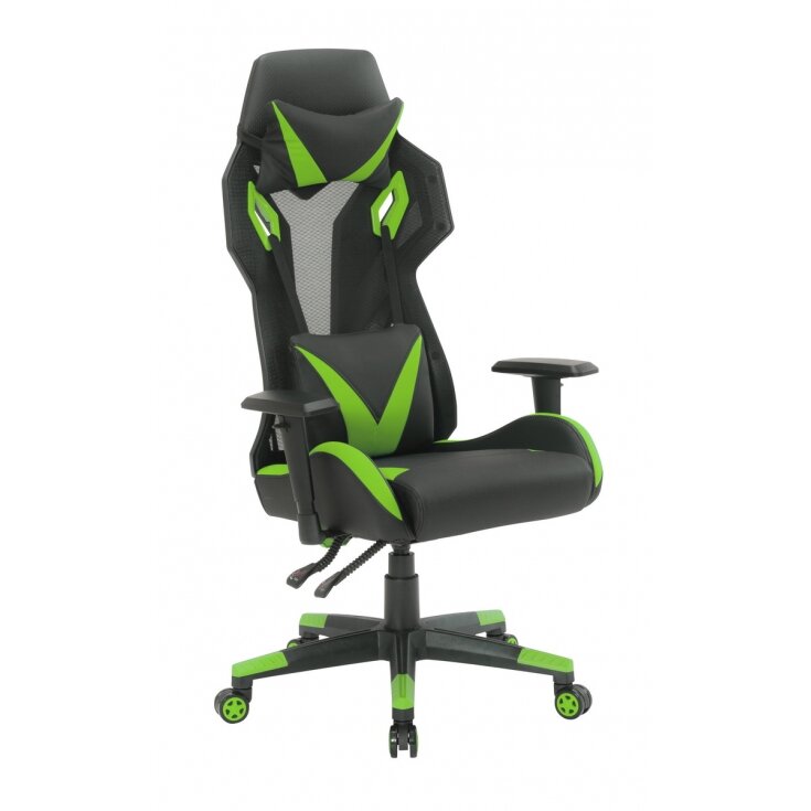 Biuro ir kompiuterinių žaidimų kėdė RACER CorpoComfort BX-5124, juodai - žalios spalvos 2 Biuro ir kompiuterinių žaidimų kėdė RACER CorpoComfort BX-5124, juodai - žalios spalvos 2